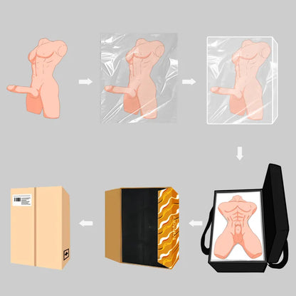 Tantaly Mark: Torso Sexual Realista Masculino de 15 Kg